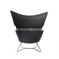 Модерен стол за салони за ткаенини од крила Имола